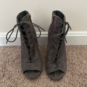 Gray Suede 4” Heels